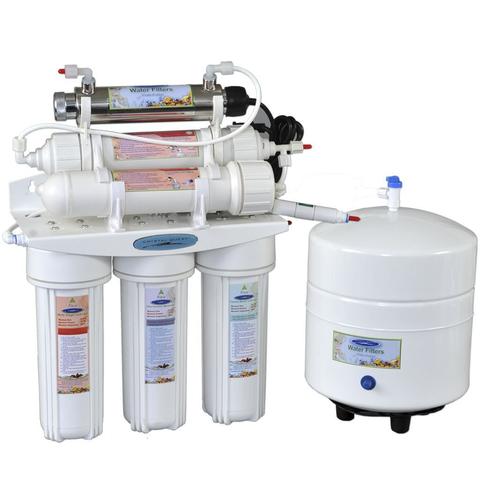 $1000 installs a CrystalQuest Reverse-Osmosis water purifier/filter.